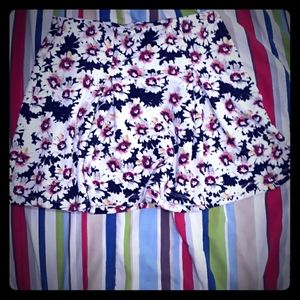 Floral print mini skirt